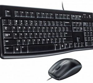 KIT MK120 Tastiera + Mouse Nera