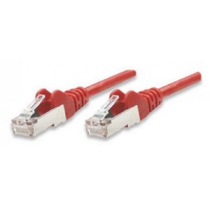 Cavo di Rete Dritto Non Schermato T.5E 0,5 MT COLORE Rosso