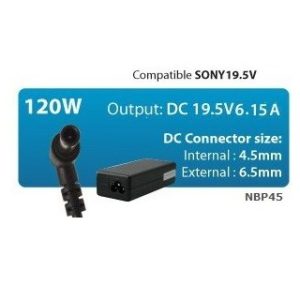 Alimentatore Per Notebook 120W (NBP45) Per SONY