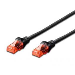 Cavo di Rete Dritto Non Schermato CAT.6E 2 MT Nero (DK1614020BL)