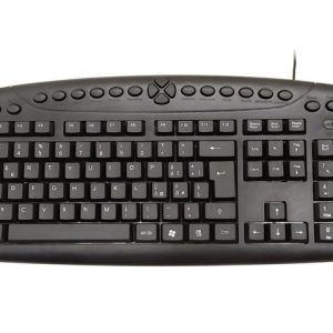Tastiera KB-3105U USB Multimediale Nera