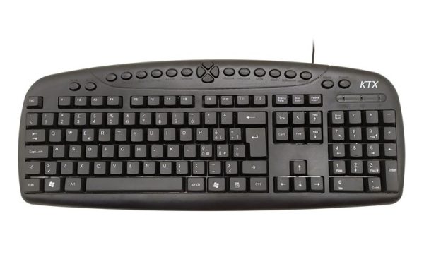 Tastiera KB-3105U USB Multimediale Nera
