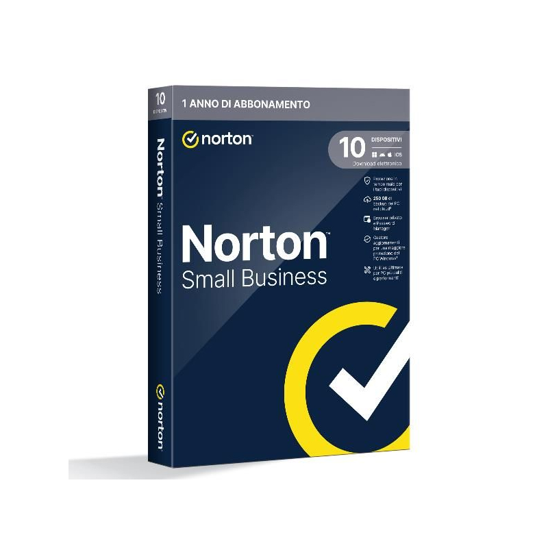 Norton Small Business - 250GB It 1 Utente 10 Dispositivi 12 Mesi Box