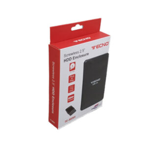 Tecno Box Esterno HDD SSD 2.5" USB3.0 Rivestito Gomma Nero Retail TC-302U3