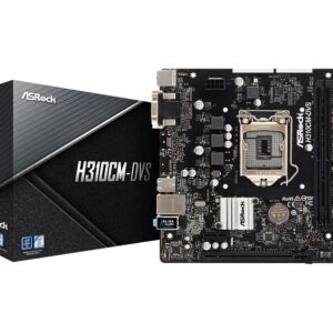 Asrock Scheda Madre H310CM-DVS 2xDDR4 4xSATA USB3.1 VGA/DVI