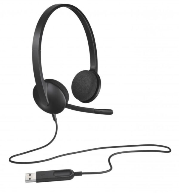Logitech H340 headset cuffie + microfono USB Nero
