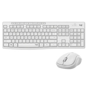 Logitech MK295 Tastiera  e Mouse Ottico 3 Tasti colore bianco 920-009821