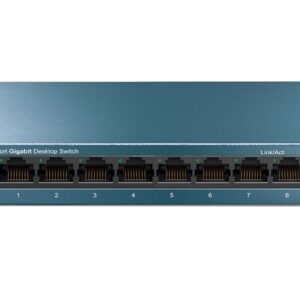 Tp-Link LS108G Switch di Rete Non gestito Gigabit Ethernet (10/100/1000) Blu