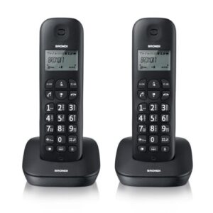 Brondi Gala Twin Telefono Identificatore di chiamata Nero
