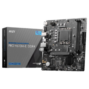 MSI Scheda Madre H610M-E DDR4 ST1700 2D4 1M.2 4S3 U3.2 GBL H/V Micro ATX
