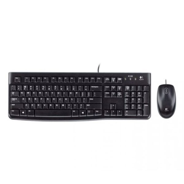 Logitech Tastiera MK120 Log+Mouse Nera Usb Retail