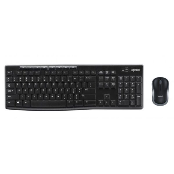 Logitech Tastiera MK270 Log +Mouse Nera Usb Retail