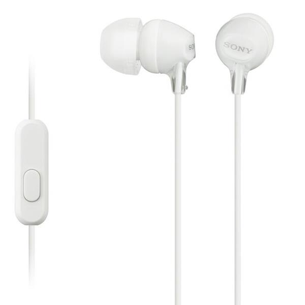 Cuffie e Auricolari - Sony MDR-EX15AP Cuffie Bianco con Microfono 8Hz-22kHz