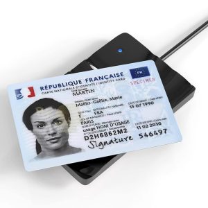 Elexlinco NFC Contactless Smart & EID Card Reader, Funziona con ISO14443A/B