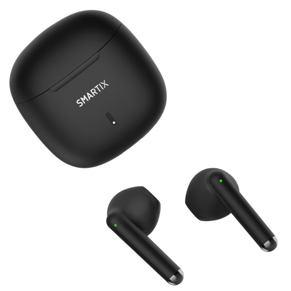 ATLANTIS SMARTIX TWS SM60-FI9-B BT v5.3 custodia con funzione di ricarica include battery bank da 300mA Nero - immagine 3