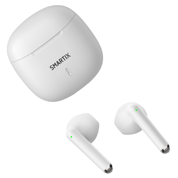 ATLANTIS SMARTIX TWS SM60-FI9-W BT v5.3 custodia con funzione di ricarica include battery bank da 300mA Bianco - immagine 4